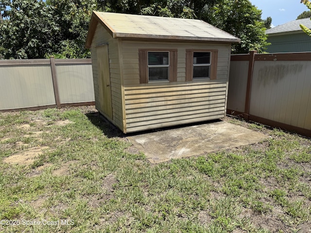 3145 1st Ln, Vero Beach, FL 32968 - view of shed with a fenced backyard