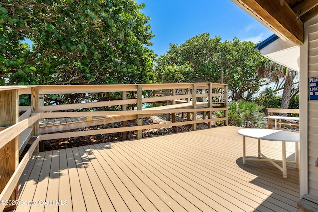 227 Loggerhead Dr, Melbourne Beach, FL 32951 - view of wooden terrace