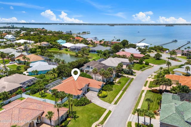 227 Loggerhead Dr, Melbourne Beach, FL 32951 - aerial perspective of suburban area featuring a nearby body of water