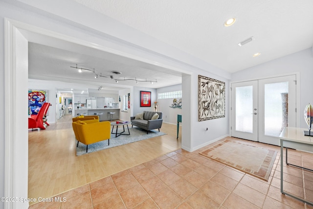1732 Bay Shore Dr, Cocoa Beach, FL 32931 - community lobby featuring lofted ceiling and recessed lighting