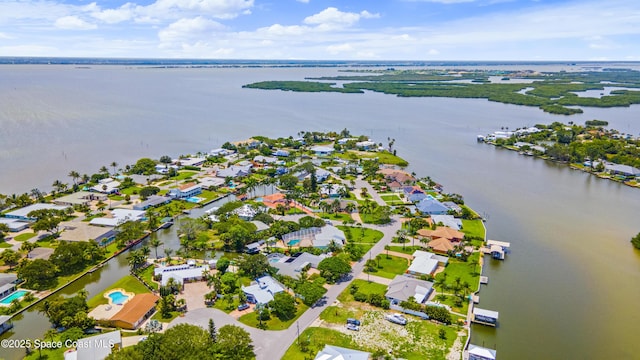 1732 Bay Shore Dr, Cocoa Beach, FL 32931 - aerial view of property and surrounding area with a nearby body of water and nearby suburban area