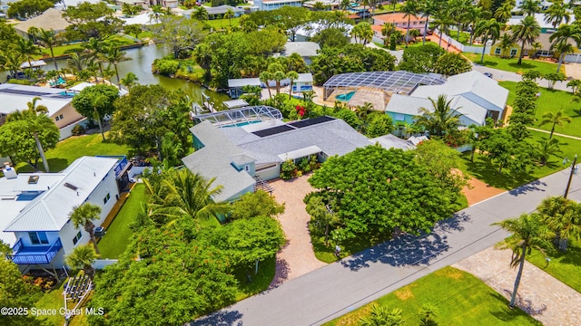 1732 Bay Shore Dr, Cocoa Beach, FL 32931 - aerial perspective of suburban area with a large body of water