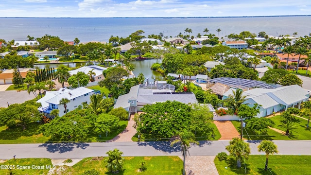 1732 Bay Shore Dr, Cocoa Beach, FL 32931 - aerial perspective of suburban area with a large body of water