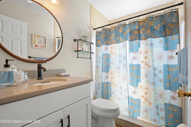 212 Olivick Cir NE, Palm Bay, FL 32907 - bathroom featuring vanity and curtained shower