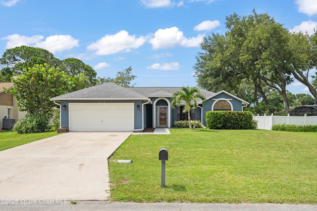 212 Olivick Cir NE, Palm Bay, FL 32907 - ranch-style home featuring a garage, driveway, and stucco siding