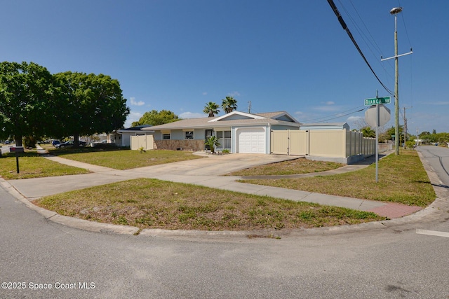 858 Bianca Dr NE, Palm Bay, FL 32905 - ranch-style house featuring an attached garage and concrete driveway