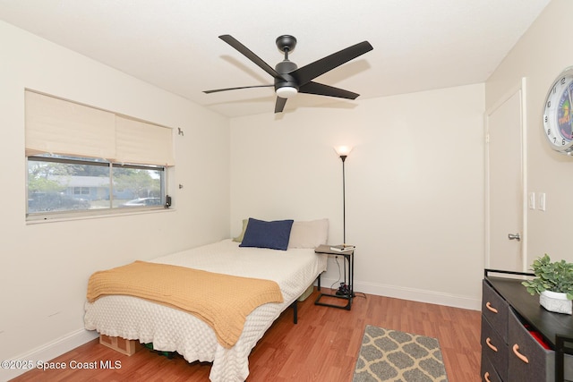 858 Bianca Dr NE, Palm Bay, FL 32905 - bedroom featuring light wood finished floors and ceiling fan