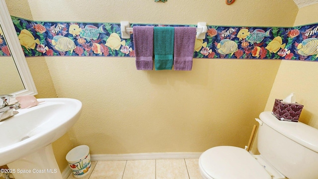 1347 Hampton Park Ln, Melbourne, FL 32940 - bathroom with tile patterned flooring and toilet