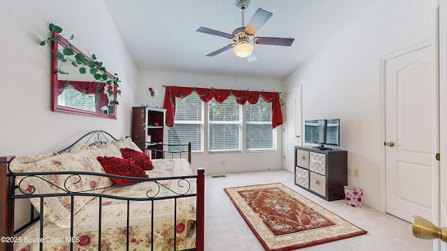 1347 Hampton Park Ln, Melbourne, FL 32940 - carpeted bedroom with a textured ceiling