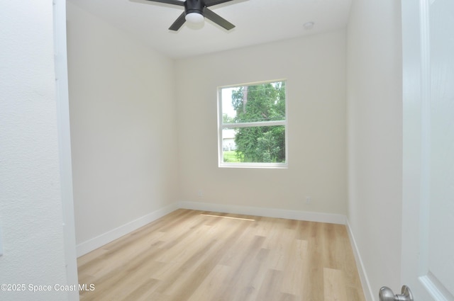 1043 Walden Blvd SE, Palm Bay, FL 32909 - unfurnished room featuring light wood finished floors and ceiling fan