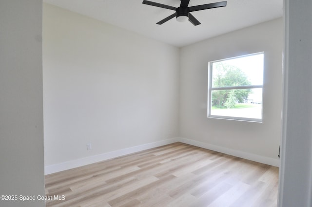 1043 Walden Blvd SE, Palm Bay, FL 32909 - empty room with ceiling fan and light wood-type flooring