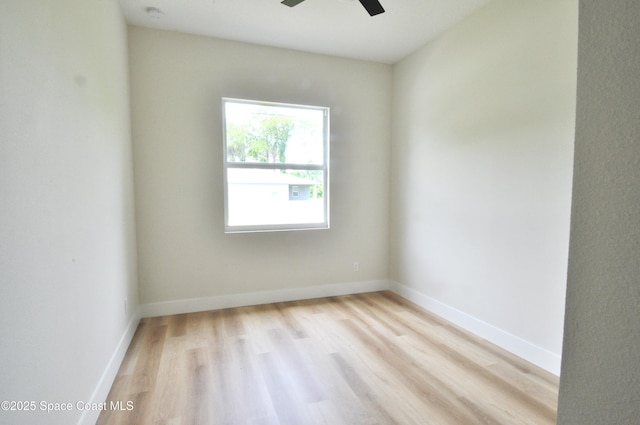 1043 Walden Blvd SE, Palm Bay, FL 32909 - spare room with light wood-style floors and a ceiling fan