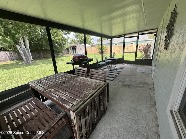 6240 Grissom Pkwy, Cocoa, FL 32927 - sunroom / solarium with outdoor dining area