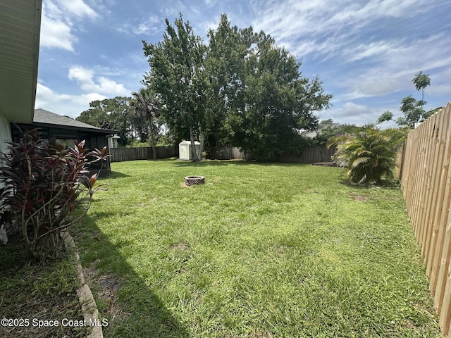 6240 Grissom Pkwy, Cocoa, FL 32927 - fenced backyard with a shed