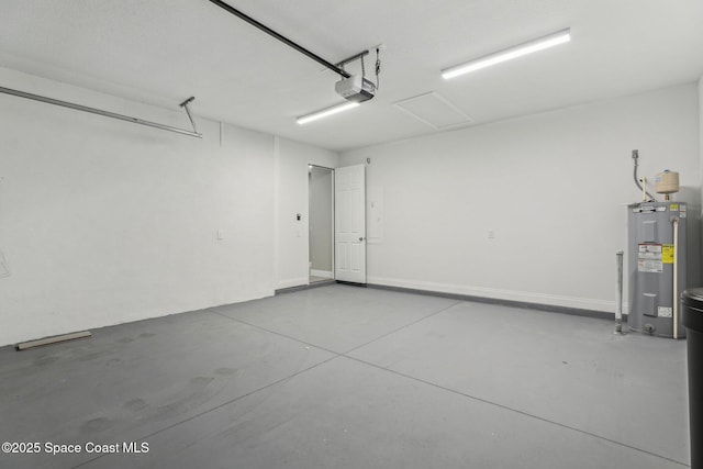1049 Towhlen St SE, Palm Bay, FL 32909 - garage featuring electric water heater and a garage door opener