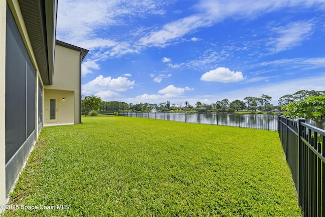 3645 Salt Marsh Cir, West Melbourne, FL 32904 - fenced backyard featuring a water view