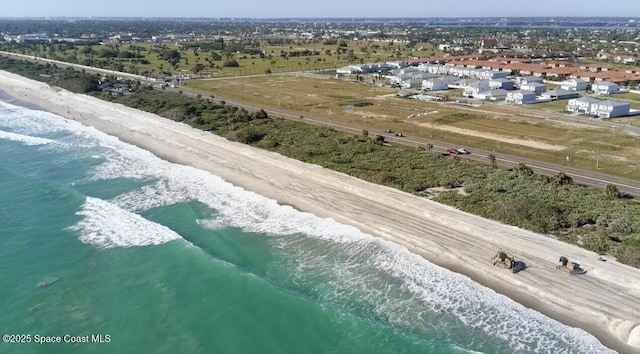 777 Clearwater Ave, Satellite Beach, FL 32937 - bird's eye view of waterfront with a beach