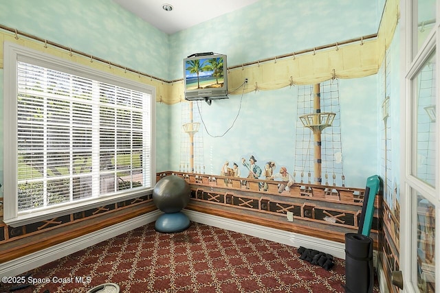 2416 57th Cir, Vero Beach, FL 32966 - workout area with carpet flooring