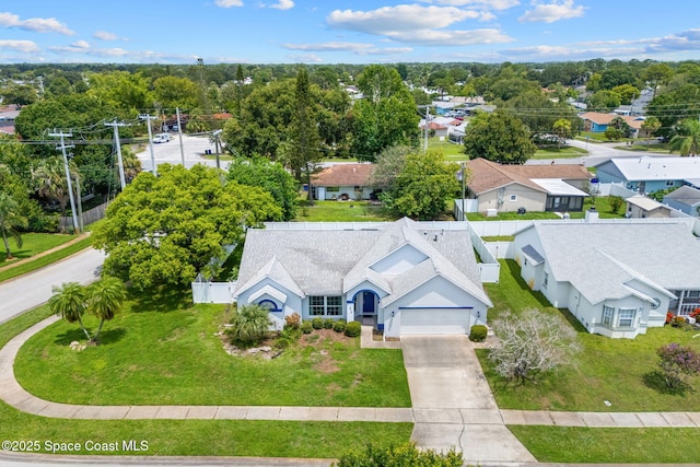 878 Croton Rd, Rockledge, FL 32955 - aerial perspective of suburban area
