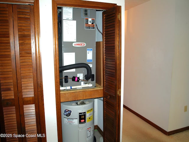9020 York Ln Unit C, West Melbourne, FL 32904 - utilities featuring electric water heater