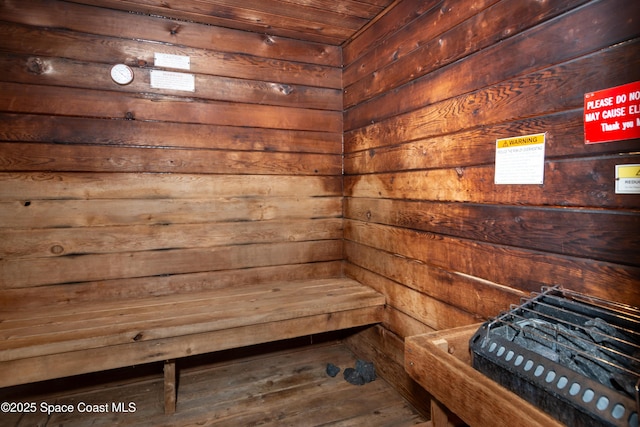9020 York Ln Unit C, West Melbourne, FL 32904 - relaxing sauna / steam room featuring wooden walls