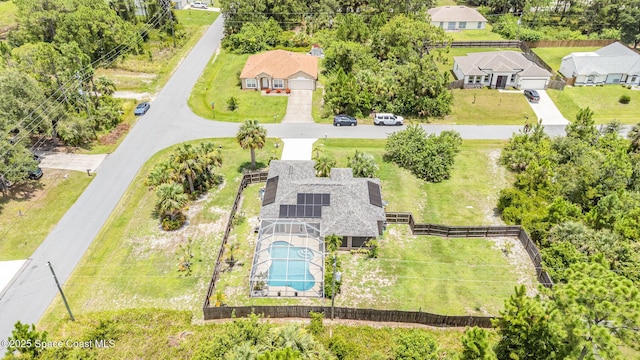 2606 Tepee Ave SE, Palm Bay, FL 32909 - view from above of property featuring a pool area