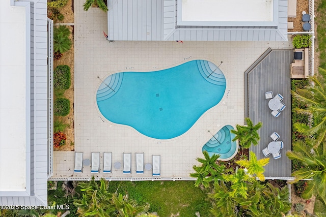 1 Eighth Ave Unit 1201, Indialantic, FL 32903 - drone / aerial view of a pool area