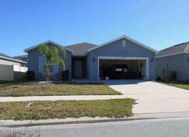 837 Cambridge Dr, Winter Haven, FL 33881 - ranch-style home with an attached garage and concrete driveway