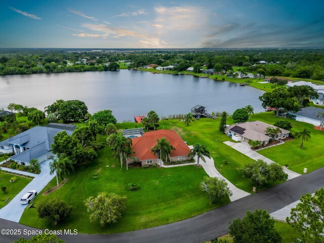 405 Lake View Ln, Grant-Valkaria, FL 32909 - bird's eye view of a large body of water