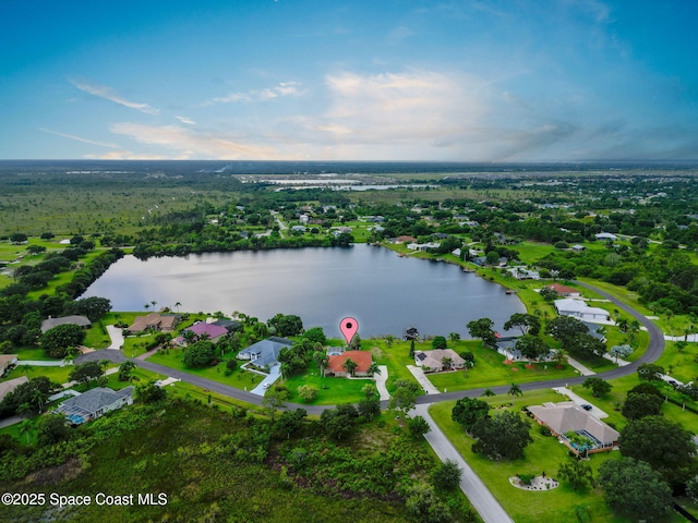 405 Lake View Ln, Grant-Valkaria, FL 32909 - view of property location with a large body of water and nearby suburban area
