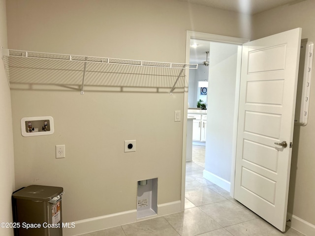 1225 Kylar Dr NE, Palm Bay, FL 32907 - washroom featuring washer hookup, hookup for an electric dryer, and light tile patterned flooring