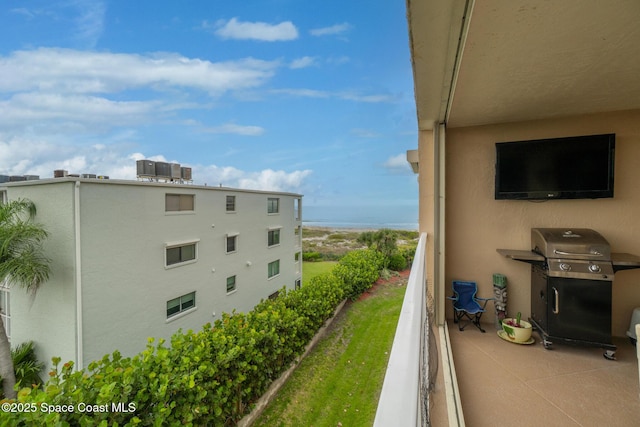 1525 S Atlantic Ave Unit 401, Cocoa Beach, FL 32931 - balcony with area for grilling