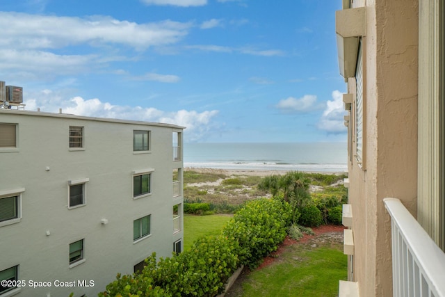 1525 S Atlantic Ave Unit 401, Cocoa Beach, FL 32931 - water view featuring nearby beach