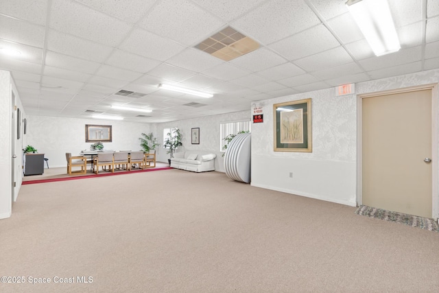 1525 S Atlantic Ave Unit 401, Cocoa Beach, FL 32931 - miscellaneous room featuring carpet and a drop ceiling