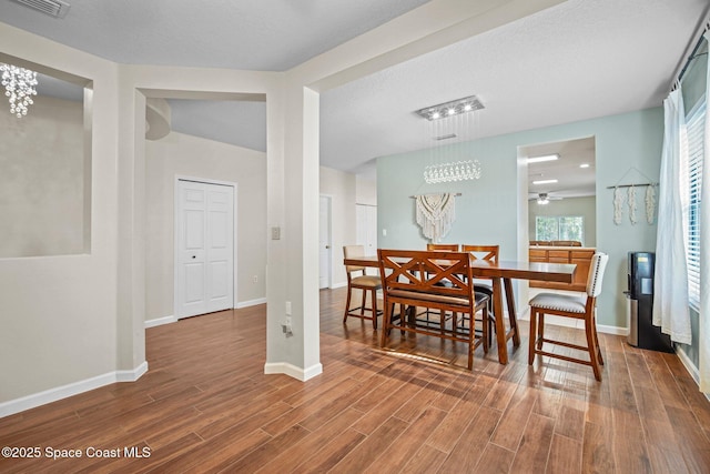 500 Loxley Ct, Titusville, FL 32780 - dining area with wood finished floors and a ceiling fan