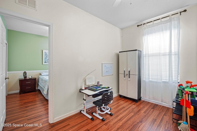 500 Loxley Ct, Titusville, FL 32780 - office with wood finished floors and a ceiling fan