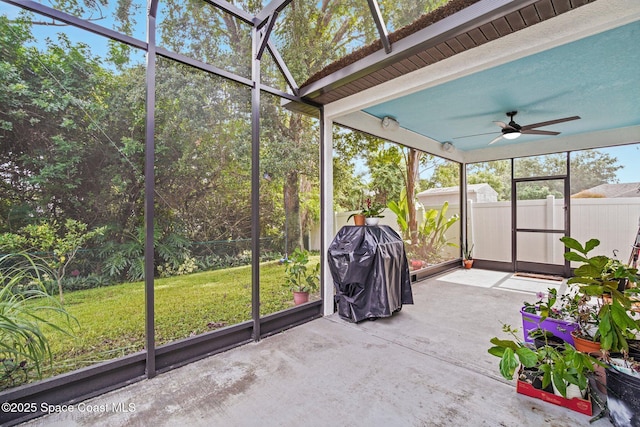 500 Loxley Ct, Titusville, FL 32780 - sunroom / solarium with ceiling fan