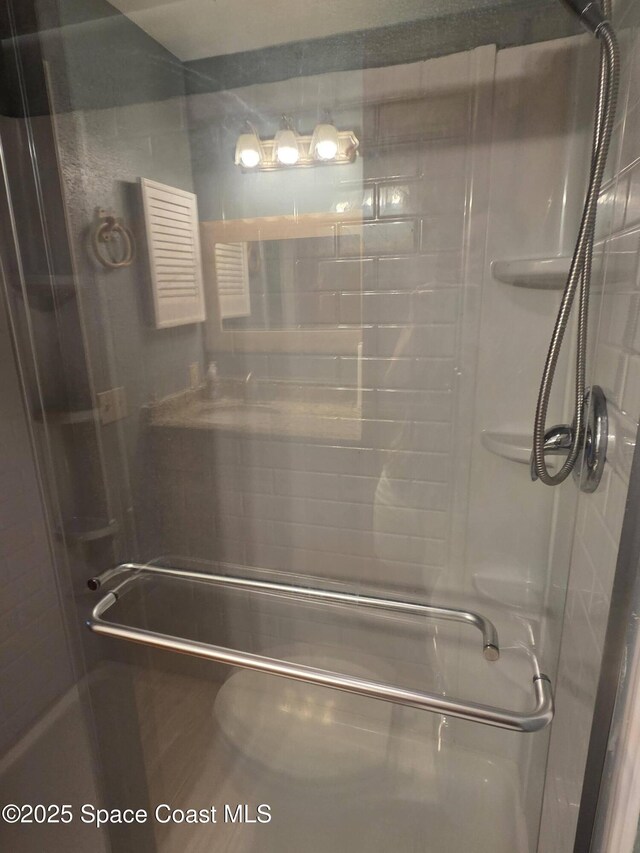 744 John Carroll Ln, Melbourne, FL 32904 - bathroom with a stall shower
