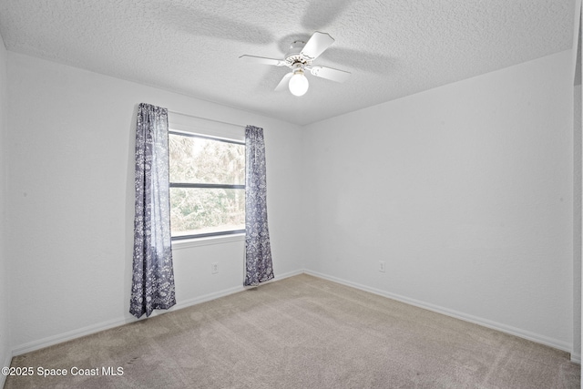 3375 Bryce St, Cocoa, FL 32926 - carpeted empty room with a ceiling fan and a textured ceiling