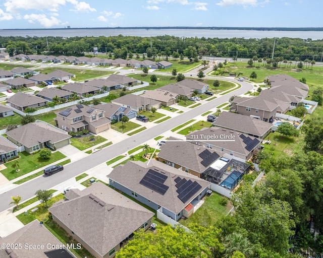 711 Tupelo Cir, Cocoa, FL 32926 - aerial perspective of suburban area featuring a nearby body of water