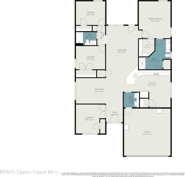 711 Tupelo Cir, Cocoa, FL 32926 - view of room layout