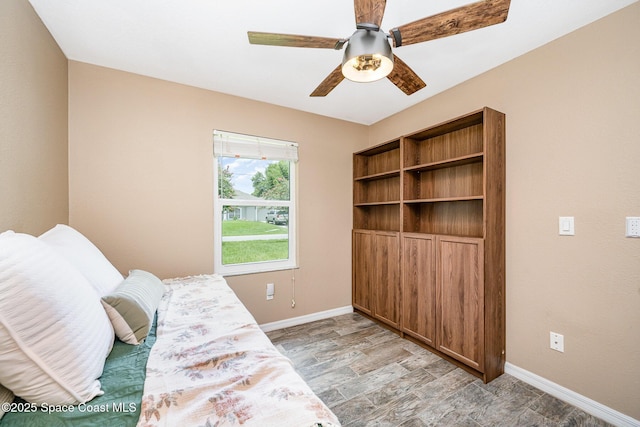 6355 Betty Ave, Cocoa, FL 32927 - bedroom with baseboards and a ceiling fan