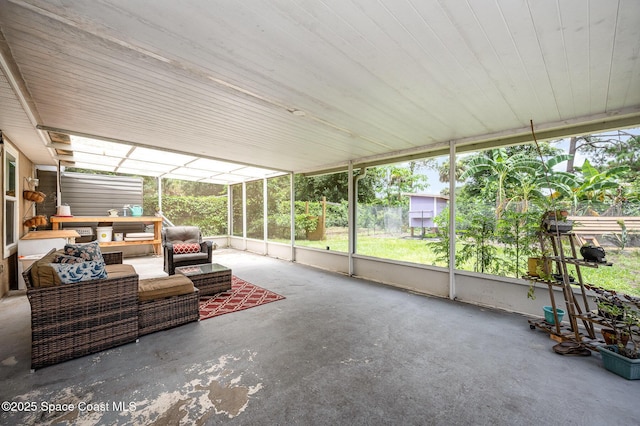 6355 Betty Ave, Cocoa, FL 32927 - sunroom with an outdoor hangout area
