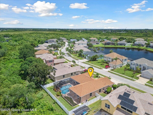 3616 Peninsula Cir, Melbourne, FL 32940 - aerial view of residential area featuring a large body of water