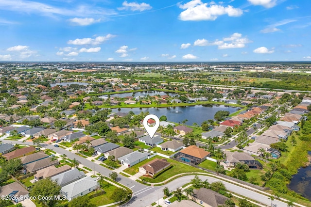1493 Laramie Cir, Melbourne, FL 32940 - aerial overview of property's location featuring a nearby body of water and nearby suburban area