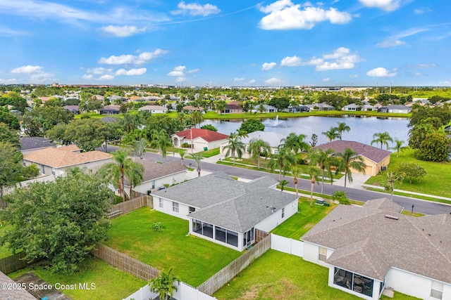 1493 Laramie Cir, Melbourne, FL 32940 - aerial perspective of suburban area featuring a nearby body of water