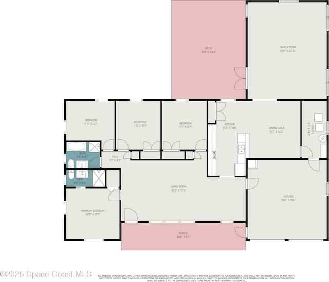 560 Conifer St, Melbourne, FL 32904 - view of floor plan / room layout