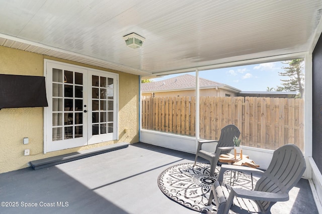 1519 Bronco Dr, Melbourne, FL 32940 - view of patio / terrace with french doors