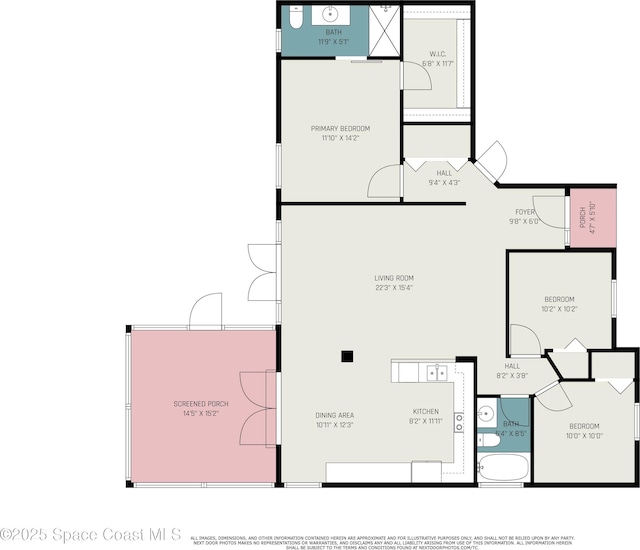 1519 Bronco Dr, Melbourne, FL 32940 - view of property floor plan