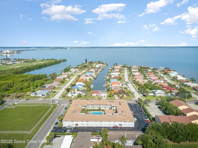 5600 N Banana River Blvd Unit 14, Cocoa Beach, FL 32931 - aerial view of residential area with a large body of water